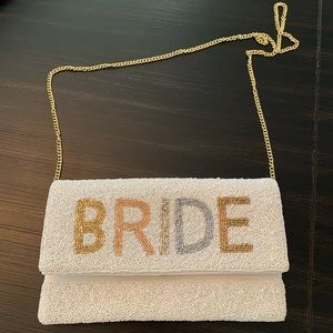 Beaded Bride Clutch